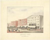 Merchants Hotel, north Fourth St. Philada, 1840. J. M. Sanderson & Son. [graphic] / B.R. Evans del.