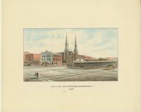 N.W. cor. 12th & Springgarden Street [sic], 1884. [graphic] / B.R. Evans.