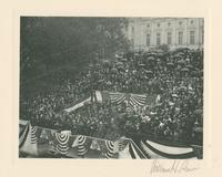 [Band in grandstand playing "My Country, 'Tis of Thee," Capitol dedication, October 4, 1906.] [graphic].