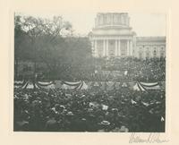 [Dedication crowd and grandstand, Capitol dedication, October 4, 1906.] [graphic].