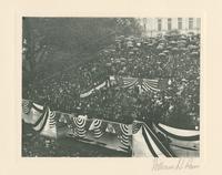[Governor William A. Stone delivering key to the Capitol to Governor Samuel W. Pennypacker, Capitol dedication, October 4, 1906.] [graphic].
