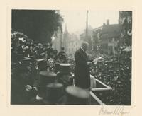 [Governor William A. Stone presenting Capitol to Commonwealth, Capitol dedication, October 4, 1906.] [graphic].