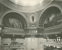 [Pennsylvania State Capitol building, rotunda, upper level showing the mural painting of the allegorical figure 