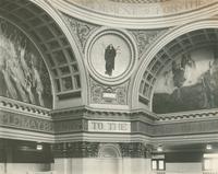 [Pennsylvania State Capitol building, rotunda, upper level showing the mural painting of the allegorical figure 