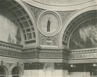 [Pennsylvania State Capitol building, rotunda, upper level showing the mural painting of the allegorical figure 