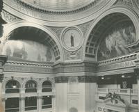 [Pennsylvania State Capitol building, rotunda, upper level showing the mural painting of the allegorical figure 