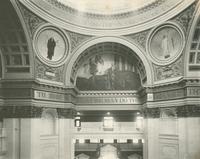 [Pennsylvania State Capitol building, rotunda, upper level showing the mural "Science Revealing Treasures of the Earth."] [graphic].