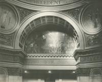 [Pennsylvania State Capitol building, rotunda, upper level showing the mural "The Spirit of Vulcan."] [graphic].