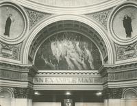 [Pennsylvania State Capitol building, rotunda, upper level showing the mural "The Spirit of the Light."] [graphic].
