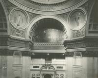 [Pennsylvania State Capitol building, rotunda, upper level showing the mural "The Spirit of Vulcan."] [graphic].