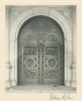 [West entrance doors, Pennsylvania State Capitol building, Harrisburg, Pa.] [graphic].