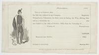 Philadelphia, [blank] 1862. This it to certify, that [blank] has this day enlisted in my company [blank] Regiment, Pennsylvania Volunteers, : for three years or during the war, offering himself as a substitute for [blank] who was drafted on the 16th of Oc