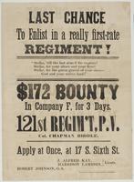 Last chance to enlist in a really first-rate regiment! : 