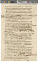 An essay of a declaration of rights, : brought in by the committee appointed for that purpose, and now under the consideration of the Convention of the State of Pennsylvania..