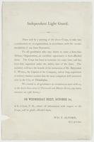 Independent Light Guard. : There will be a meeting of the above corps, to take into consideration its re-organization, in accordance with the recommendation of our state executive. To all gentlemen who may desire to enter a first-class military organizati