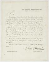 Head quarters, Roberts' Artillery, N.E. cor. Eighth and Chestnut Streets. : [blank] The undersigned (late 1st Lieut. Rush's Lancers) having been authorized to recruit for the battalion (6 companies) of heavy artillery, of which Major Joseph Roberts, 4th U