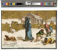 [Series of Clarence E. Brooks & Co. Fine Coach Varnishes, cor. West & West 12th St. N.Y. racist 1880 calendar illustrations after the "Blackville" series] [graphic].