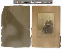 [Full-length studio portrait photograph of an unidentified, young African American man, seated] [graphic] / Fowler, 238 N. Eighth St. Philadelphia, U.S.A.