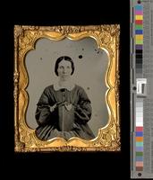 [Half-length portrait of an unidentified woman, seated] [graphic].