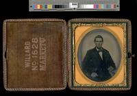 [Half-length portrait of an unidentified man] [graphic] / Willard, No. 1628 Market St.