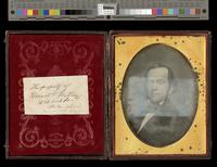 [Bust-length portrait of an unidentified man] [graphic] / Root, 140 Chestnut St. Philada.