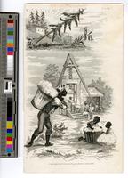 [African Americans picking cotton with a cotton compress] [graphic].
