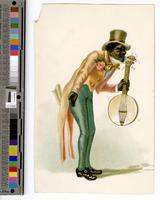 [African American man minstrel bowing holding a banjo] [graphic].