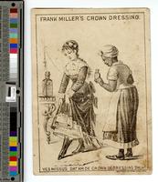 Frank Miller's crown dressing. [graphic] : Yes missus dat am de Crown of Dressing shua!