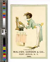 Compliments of Malven, Gordon & Co., Port Jervis, N.Y. 1891. [graphic].