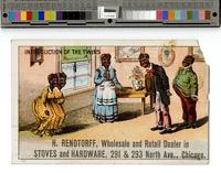 H. Rendtorff, wholesale and retail dealer in stoves and hardware, 291 & 293 North Ave., Chicago. [graphic].