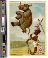 Merrick Thread Co. "The rhinoceros feels safe to tread his lofty way on Merrick's thread." [graphic].