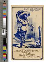 Beauty on the street- front view. J.T. F[ritch], jobber & dealer in tobacco cigars, snuff, pipes &c. Main Street, Kurtztown, PA. [graphic].