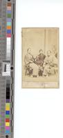 [Full-length group portrait of Imperial Japanese Troupe members Denkichi, Sentarō, Yonekichi, and Rinzō Hamaikari] [graphic] / F. S. Keeler, S. E. cor. Eighth & Market Sts., Philadelphia.