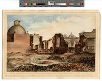 Ruins of the National Theatre, s.e. cor. of Chestnut and Ninth St. [graphic] / Painted & presented to C.A.P. by R.H. Wells, Esq.