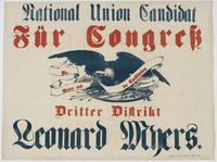 National Union Candidat für Congress Dritter Distrikt Leonard Myers.