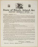 State of Rhode Island, &c. Adjutant General's Office, Providence, April 7, 1863. General orders no. 8. : Whereas, the act passed by the General Assembly at its August session, A.D. 1862, entitled 