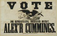 Vote for representative, Fourteenth District, Alex'r Cummings.