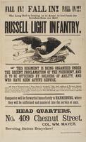 Fall in! Fall in! Fall in!!! The long roll is beating us to arms! to hurl back the invaders from our soil! Russell Light Infantry. : This regiment is being organized under the recent proclamation of the president, and is to be officered by soldiers of abi