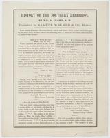 History of the Southern Rebellion. By Wm. A. Crafts, A.M. / Published by Samuel Walker & Co., Boston. From among a number of commendatory notices and letters which we have received regarding the above work, we have selected the following, some of which ar