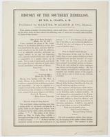 History of the Southern Rebellion. By Wm. A. Crafts, A.M. / Published by Samuel Walker & Co., Boston. From among a number of commendatory notices and letters which we have received regarding the above work, we have selected the following, some of which ar
