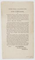 Fresh from a soldier's pen. : Our campaigns, or, The marches, bivouacs, battles, incidents of camp life, and history of our regiment during its three years' term of service: together with a sketch of the Army of the Potomac under generals McClellan, Burns