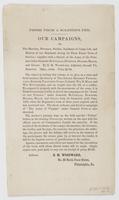 Fresh from a soldier's pen. : Our campaigns, or, The marches, bivouacs, battles, incidents of camp life, and history of our regiment during its three years' term of service: together with a sketch of the Army of the Potomac under generals McClellan, Burns