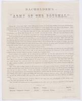 Bachelder's "Army of the Potomac." : During the "seven days' fight" before Richmond, probably one of the most thrilling, picturesque and interesting spectacles to an observer, was the fording of Bear Creek by the great supply trains of the Army of the Pot