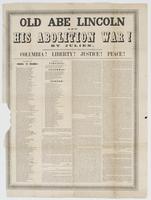 Old Abe Lincoln and his abolition war! / By Julien. Columbia! Liberty! Justice! Peace!