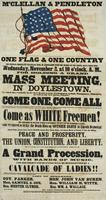 M'Clellan & Pendleton One flag & one country : The Central Democratic McClellan Club, in accordance with the wishes of the people, have fixed upon Wednesday, November 2, at 10 o'clock, A.M., for holding a grand mass meeting, in Doylestown, to which they c