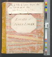 V128 - James Logan estate records.