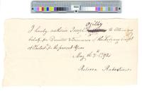 B01F20 - Proxies for annual meeting to be held 1792-05-07, 1792-05-01-1792-05-07