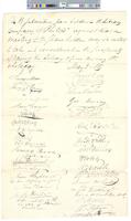 B01F60 - Petition to open library fo whole day with notes and newspaper clipping about the outcome of the meeting, 1819-05-1819-11