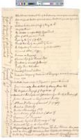 B02F42 - Directors minutes first draft and unidentified list of books, circa 1778-1791