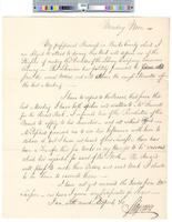 B02F45 - Correspondence from Samuel Sitgreaves regarding his updates for the directors meeting, 1784